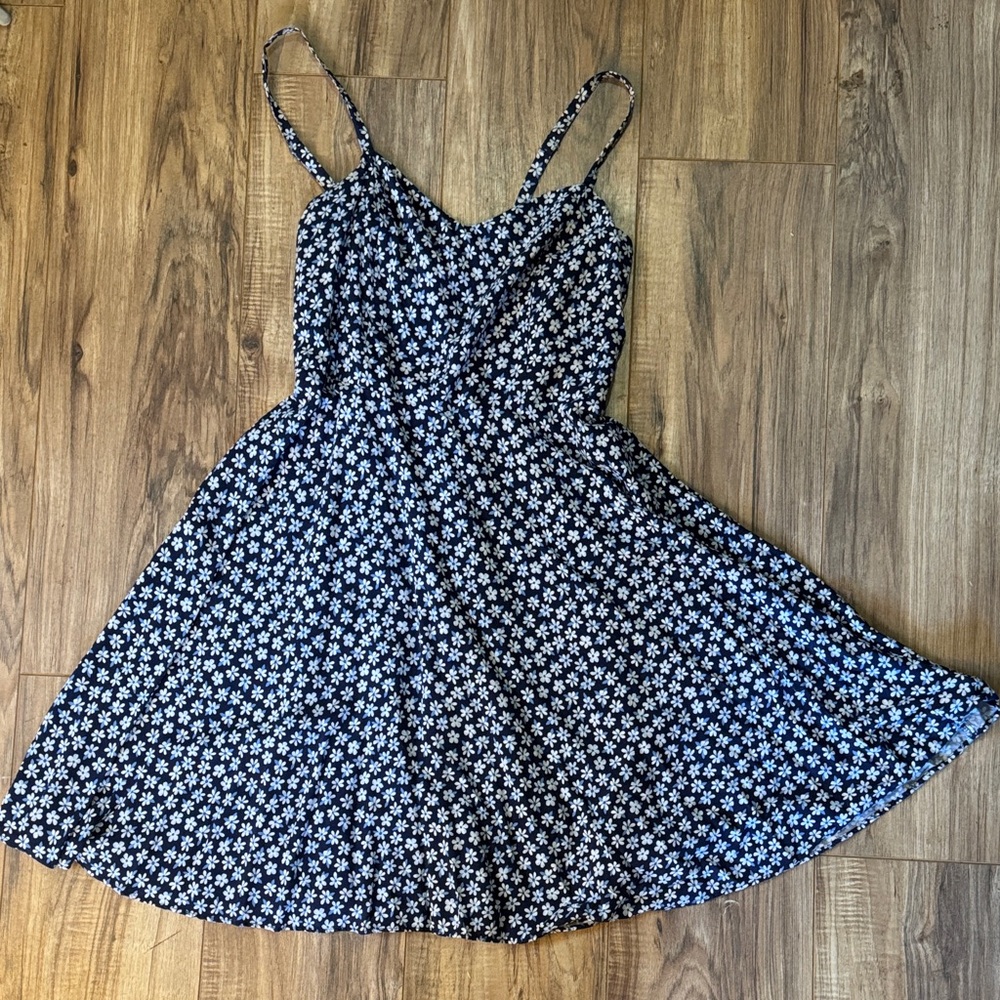 Old Navy blue and White Floral Cami Dress